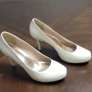 Madden Girl white heels